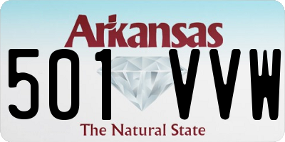 AR license plate 501VVW