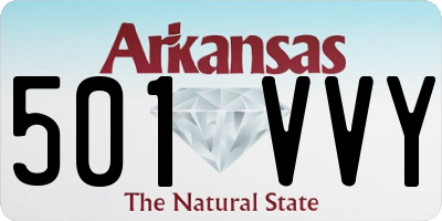 AR license plate 501VVY