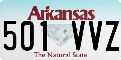 AR license plate 501VVZ