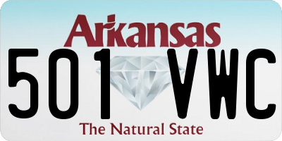 AR license plate 501VWC