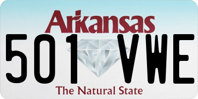 AR license plate 501VWE