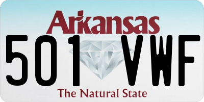 AR license plate 501VWF