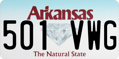 AR license plate 501VWG