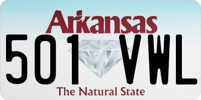 AR license plate 501VWL