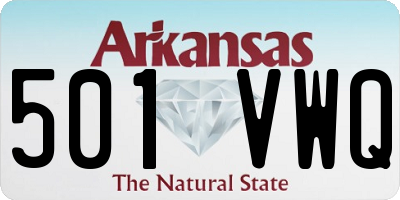 AR license plate 501VWQ