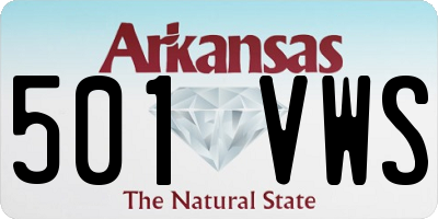 AR license plate 501VWS