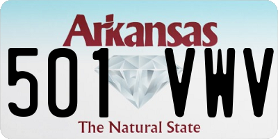 AR license plate 501VWV