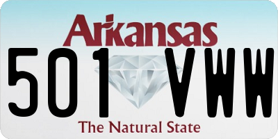 AR license plate 501VWW