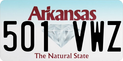 AR license plate 501VWZ