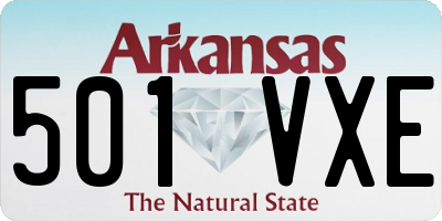 AR license plate 501VXE