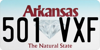 AR license plate 501VXF