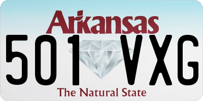 AR license plate 501VXG