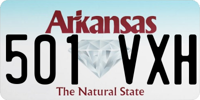 AR license plate 501VXH