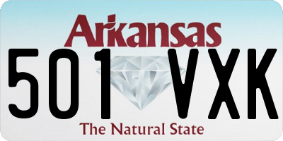AR license plate 501VXK
