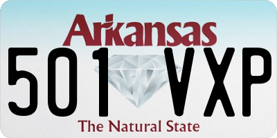 AR license plate 501VXP