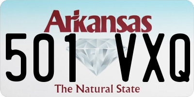 AR license plate 501VXQ