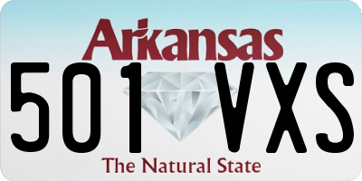 AR license plate 501VXS