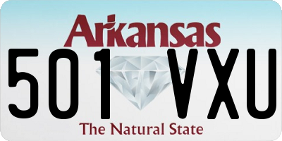 AR license plate 501VXU