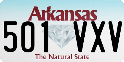 AR license plate 501VXV