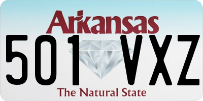 AR license plate 501VXZ