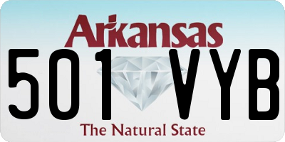 AR license plate 501VYB