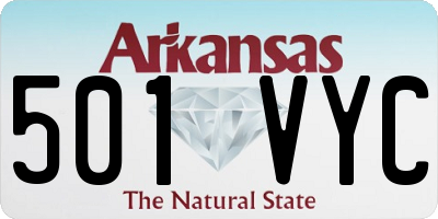 AR license plate 501VYC