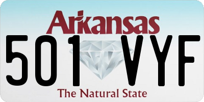 AR license plate 501VYF