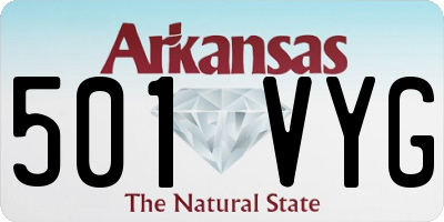 AR license plate 501VYG