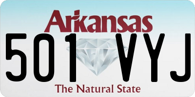 AR license plate 501VYJ