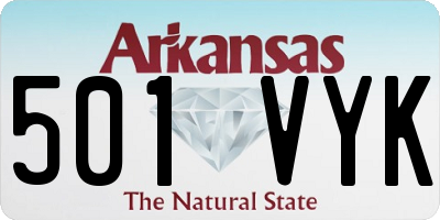 AR license plate 501VYK