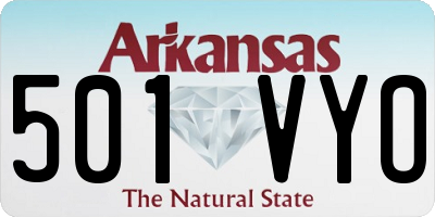 AR license plate 501VYO