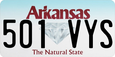 AR license plate 501VYS