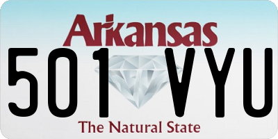 AR license plate 501VYU