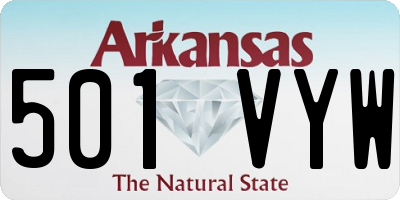 AR license plate 501VYW