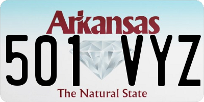 AR license plate 501VYZ