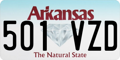 AR license plate 501VZD