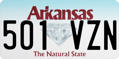 AR license plate 501VZN