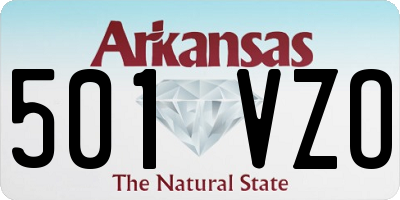 AR license plate 501VZO