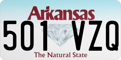 AR license plate 501VZQ