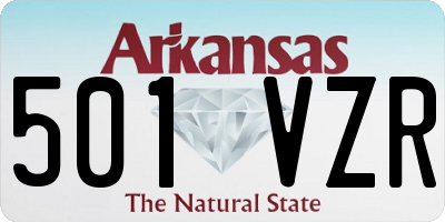 AR license plate 501VZR