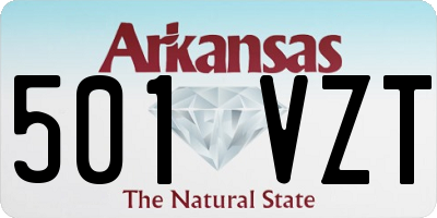 AR license plate 501VZT