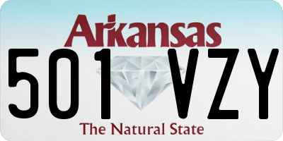 AR license plate 501VZY