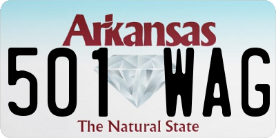 AR license plate 501WAG