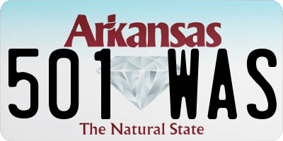 AR license plate 501WAS