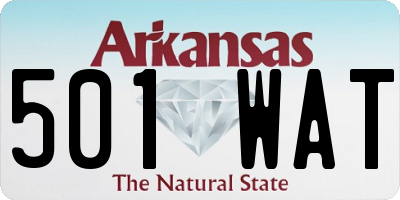 AR license plate 501WAT