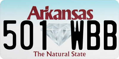 AR license plate 501WBB