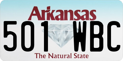 AR license plate 501WBC