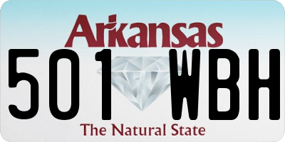 AR license plate 501WBH