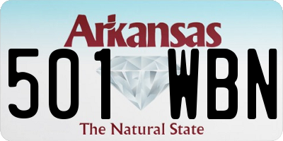 AR license plate 501WBN