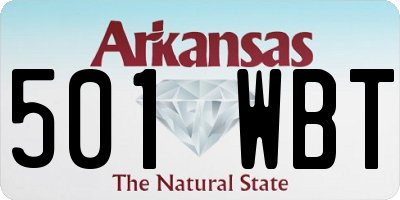 AR license plate 501WBT